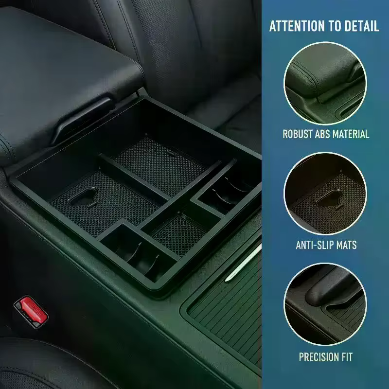 Boîte de rangement pour accoudoir de console centrale de voiture, accessoire d'amélioration intérieure, organisateur pour Hilux VIGO Fortuner Innova 2004-2014