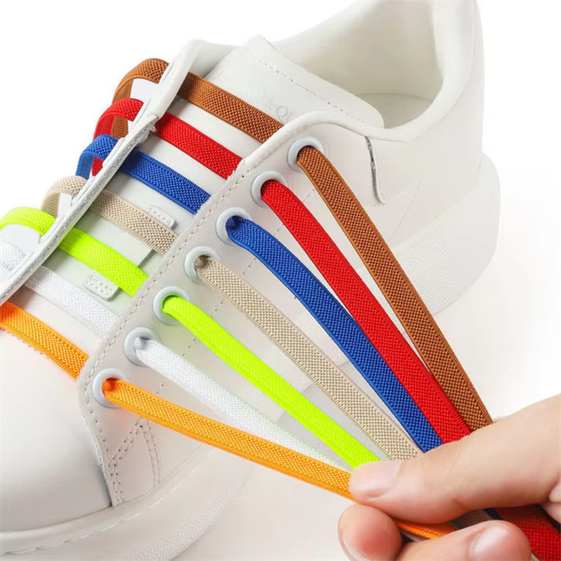 Lacets de chaussures sans cravate