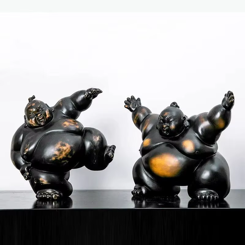 Ornements en résine de style japonais, artisanat de décoration, accessoires pour la maison, statue, bibelot, décoration de salon, figurines, cadeau