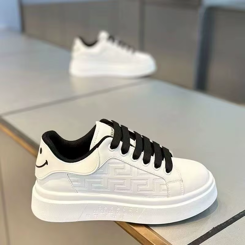 Baskets plateforme respirantes pour hommes – Collection été-automne 2026 – Chaussures de sport décontractées blanches confortables à lacets