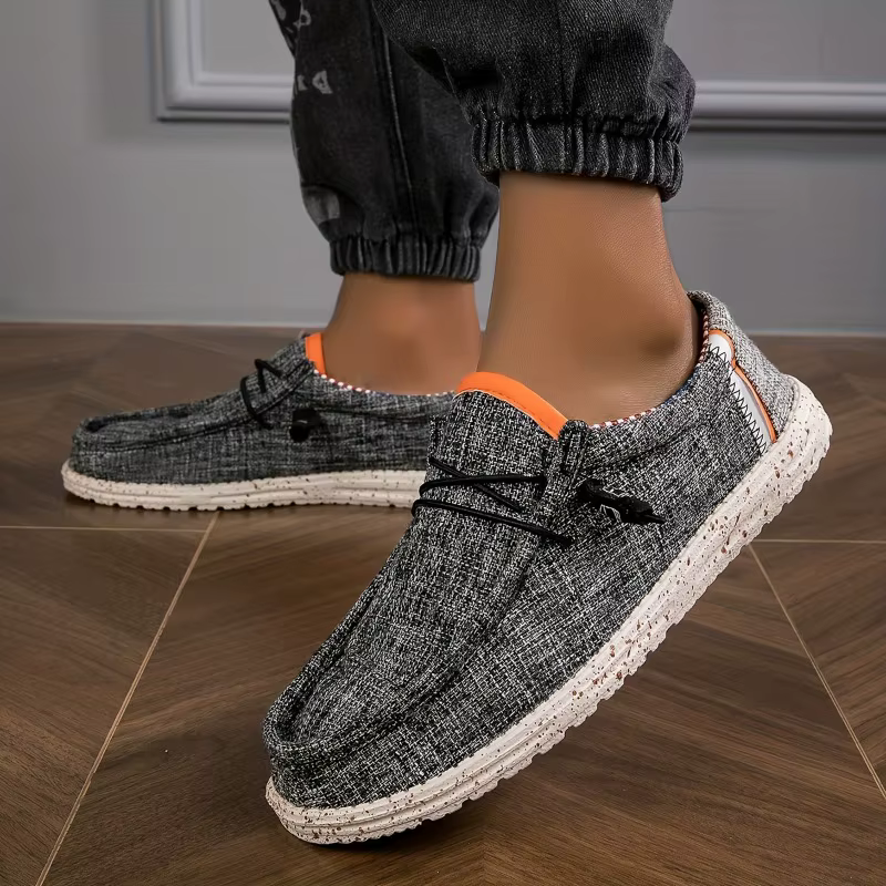 Chaussures pour hommes mocassins en toile
