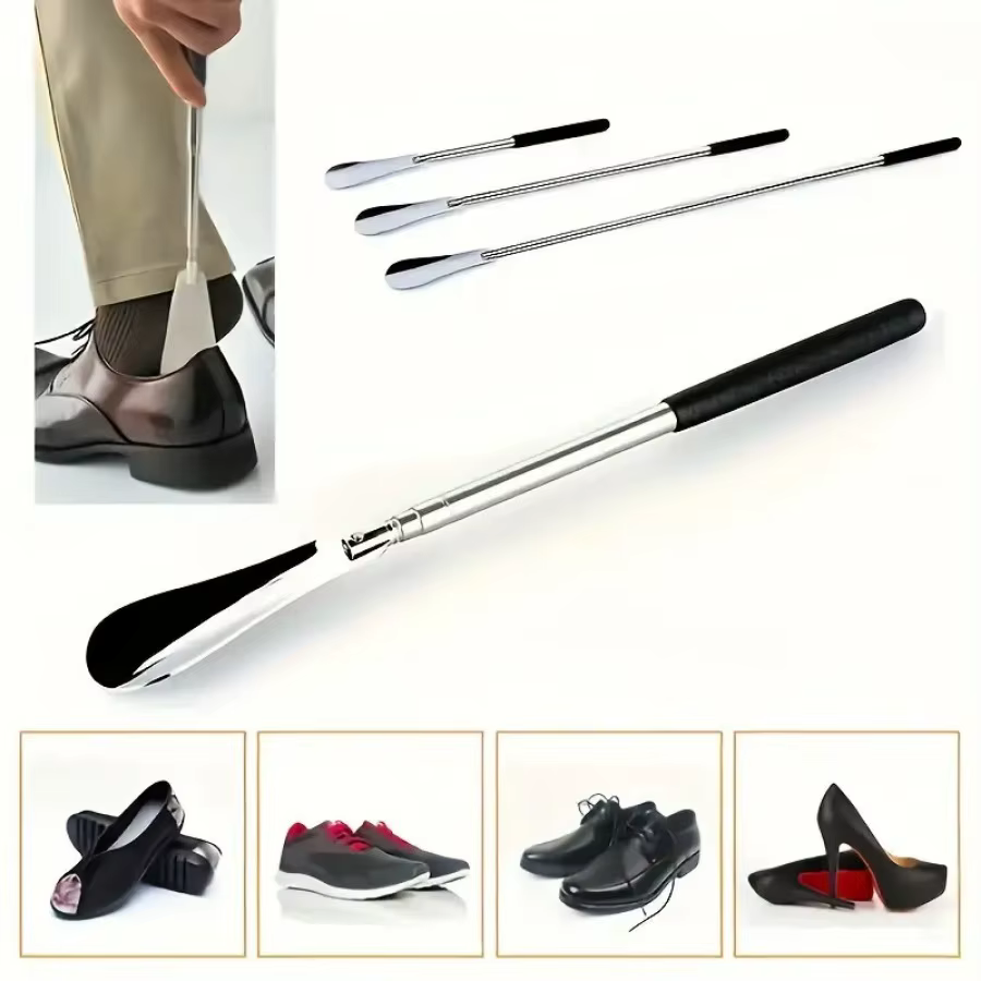 Extracteur de chaussures rétractable en acier inoxydable