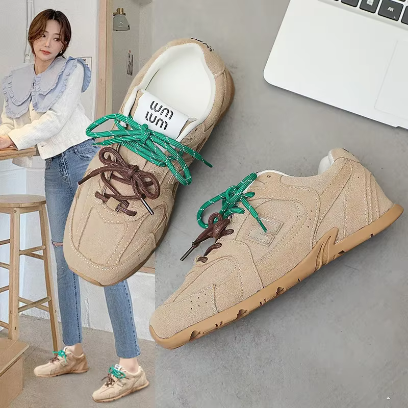 Sheii – baskets de sport rétro en cuir véritable pour femmes
