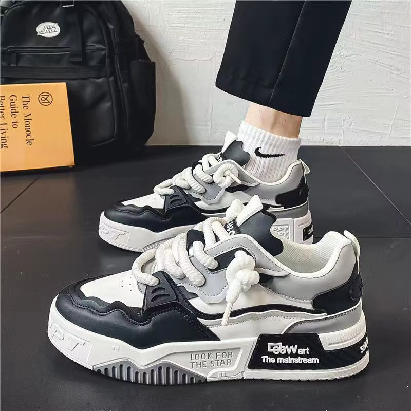 Chaussures décontractées à semelle épaisse pour hommes
