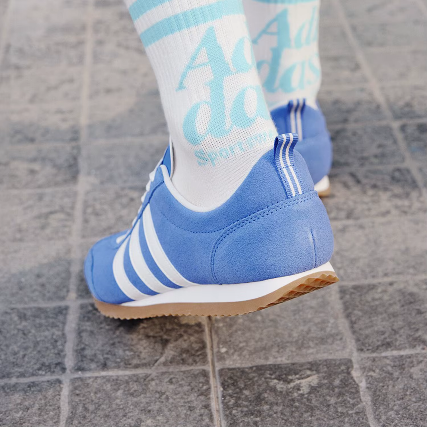 Adidas véritable VS JOG 2.0 chaussures décontractées rétro à semelles fines pour hommes et femmes JS4444