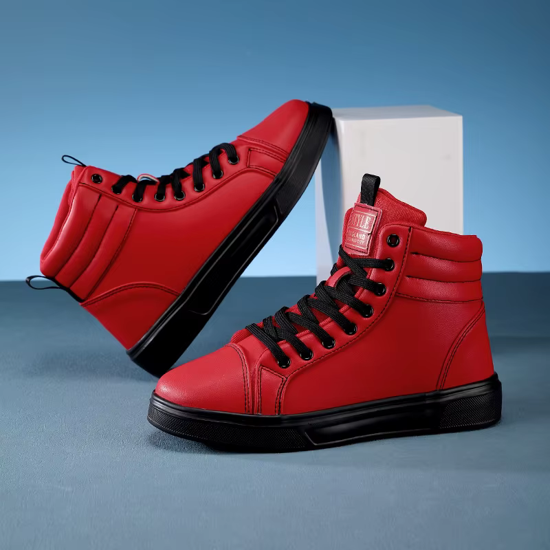 Baskets rouges pour hommes