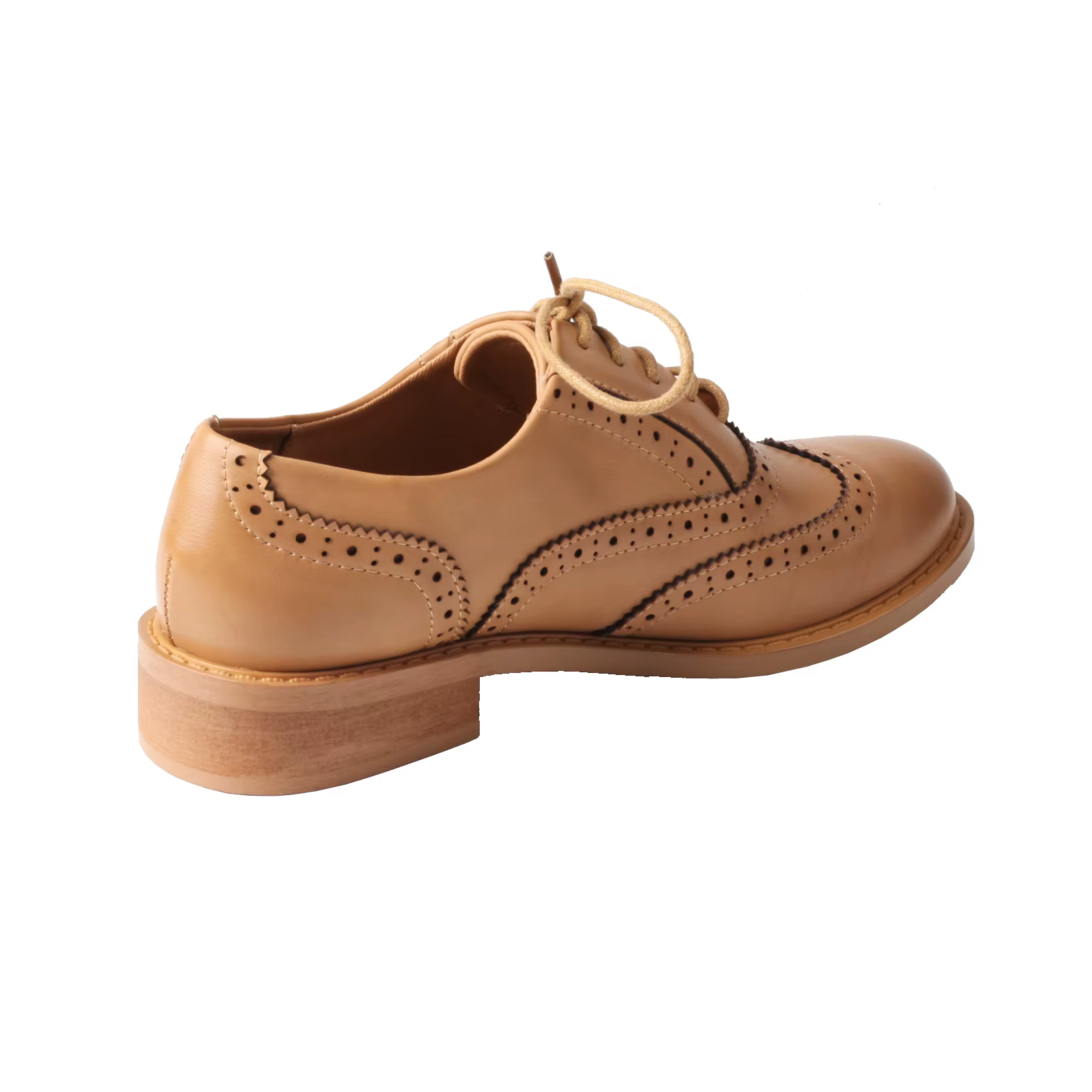 Chaussures en cuir Brogue à lacets pour femmes