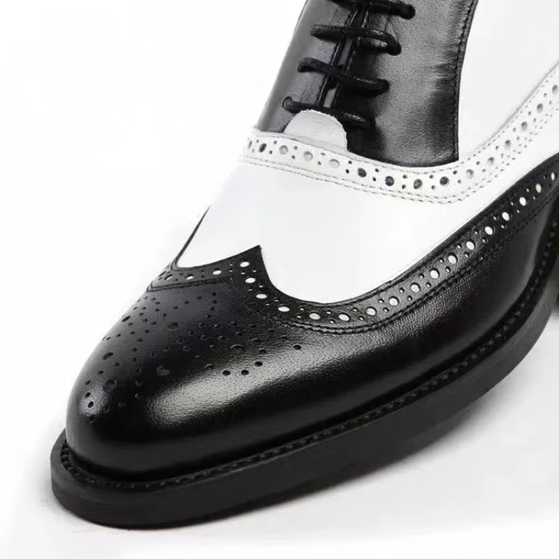 Couleurs mélangées hommes chaussures habillées rétro