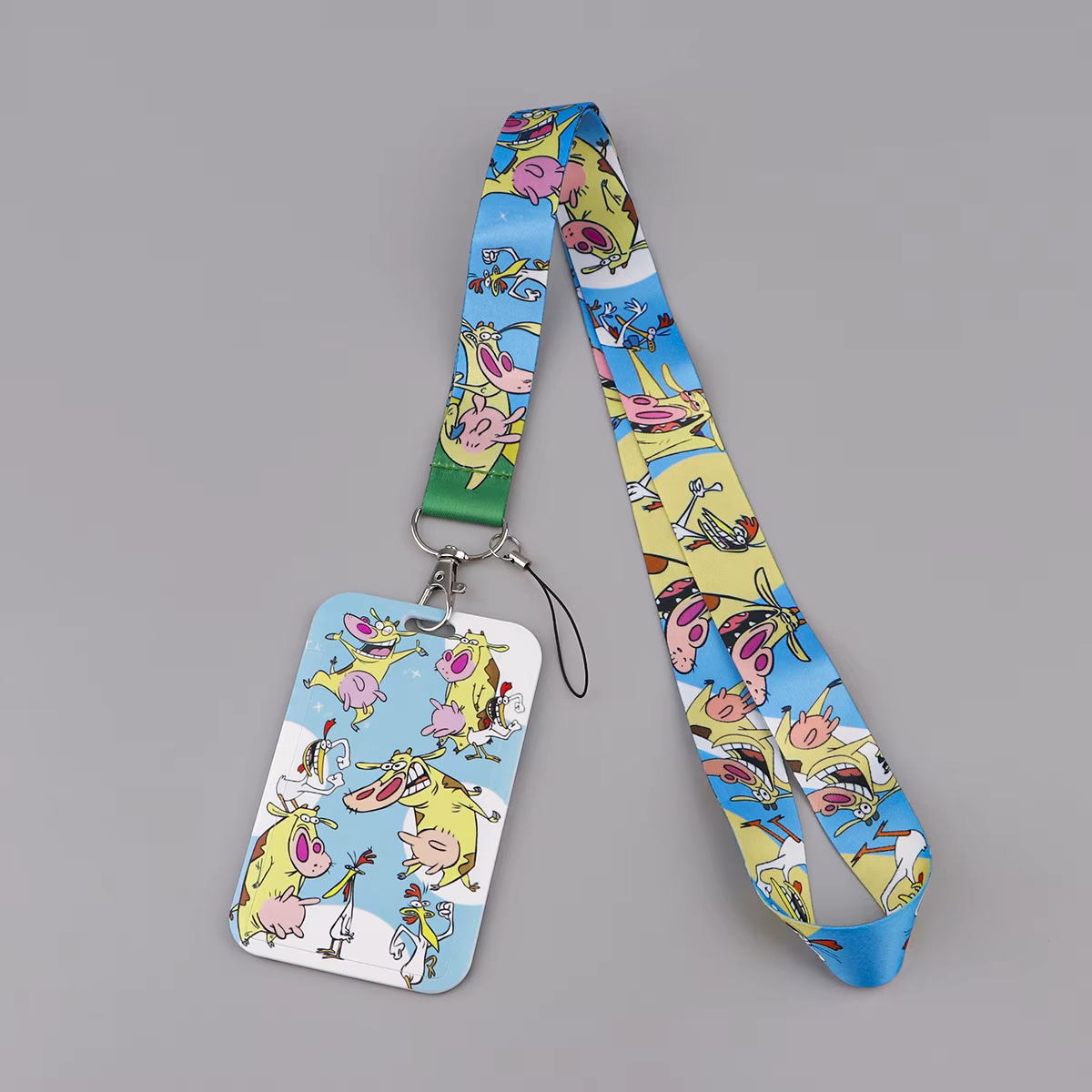 Lanière animaux Kawaii pour clés, carte d'identité, sangles de téléphone, porte-badge USB, corde de suspension DIY, lanière Lariat