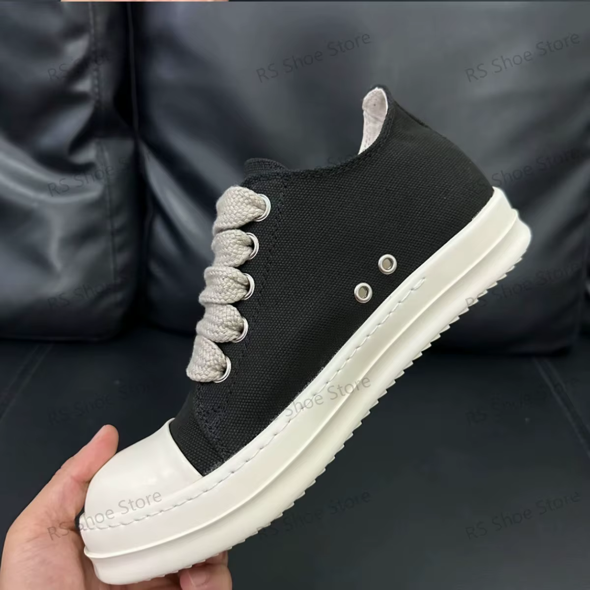 Marque hommes chaussure -o femmes baskets toile noire bas