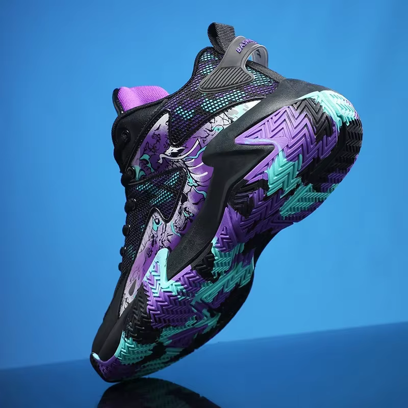 Nouveauté chaussures de basket-ball légères pour hommes respirant Confortable