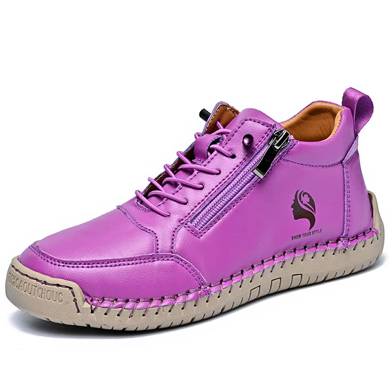 Chaussures plates pour femmes faites à la main