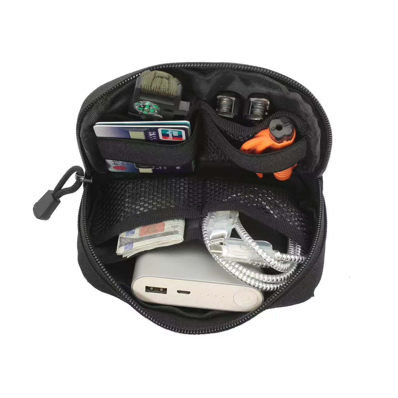 Sac d'accessoires de camping, de sport et de chasse, sac tactique Molle Admin, sac à outils EDC extérieur, sac banane de taille