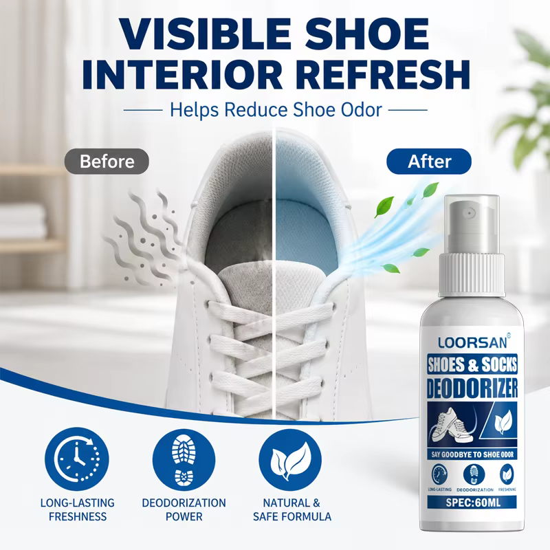 Spray désodorisant pour chaussures et chaussettes Loorsan