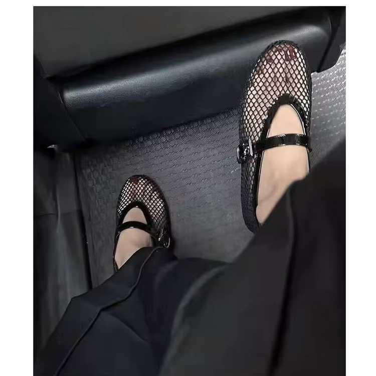 Femmes maille ballerines résille