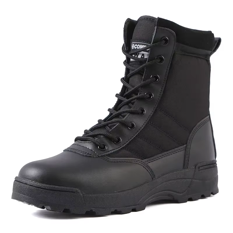 Dulboots-Bottes de saut du désert de force spéciale pour hommes, bottes de randonnée en plein air, chaussures de rinçage, chaussures de sécurité de travail