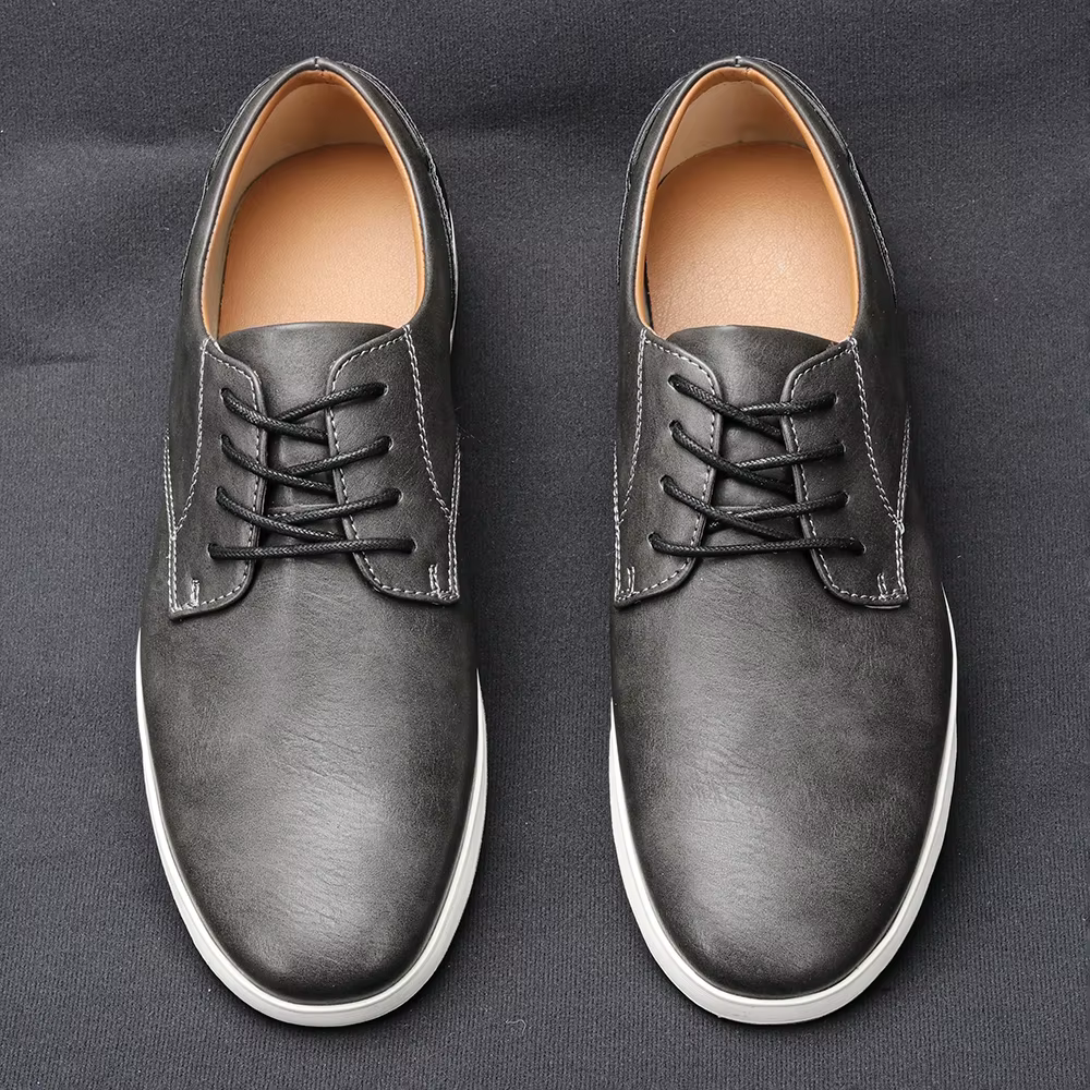 Baskets en cuir confortables à la mode pour hommes