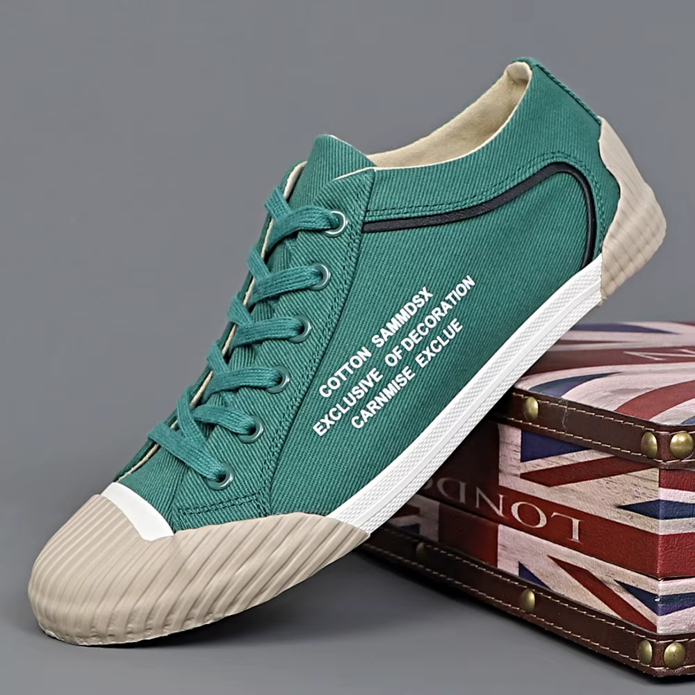 Hommes Toile Chaussures À Lacets Casual Sneakers De Mode pio Respirant Confortable Nouveau Chaud
