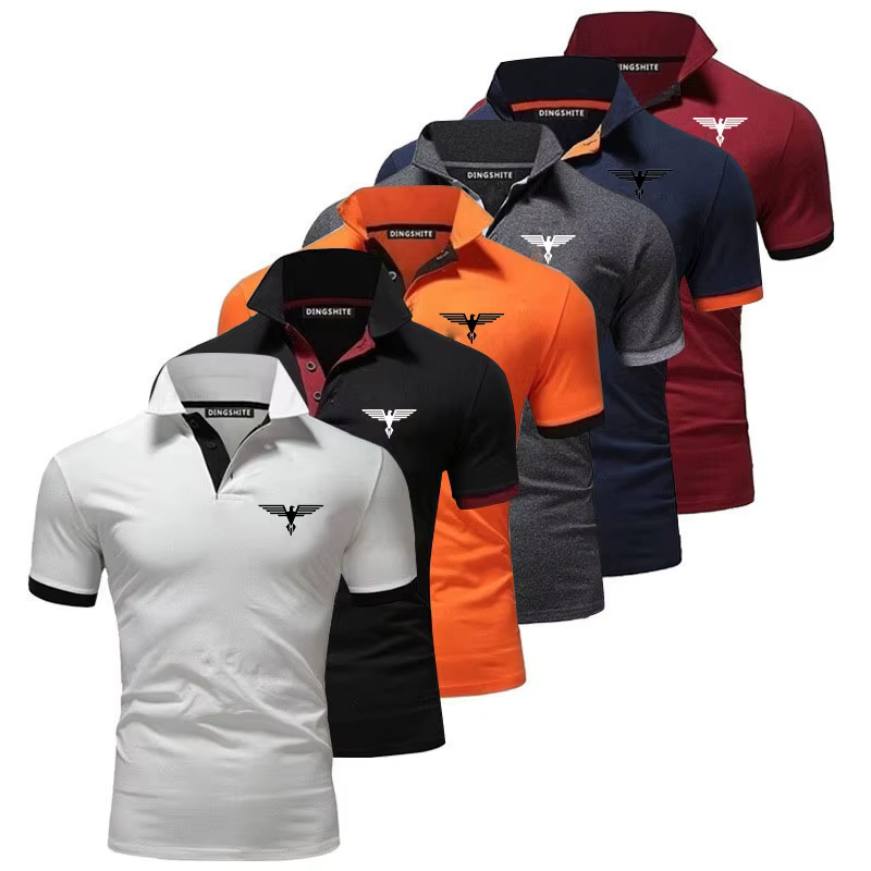 Polo à la mode Scicolor pour hommes, chemise de bureau, t-shirt respirant, haut décontracté, été, nouveau