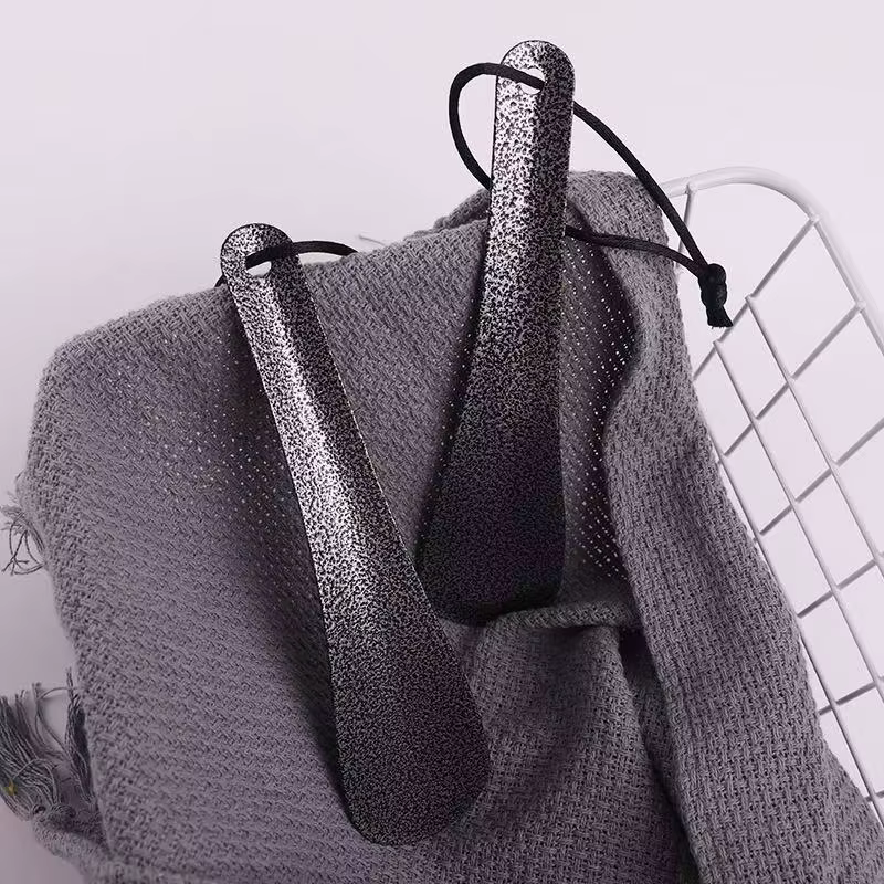Chausse-pied en acier inoxydable 19cm | Aide à chaussures portable en métal pour hommes et femmes | Essentiel à enfiler