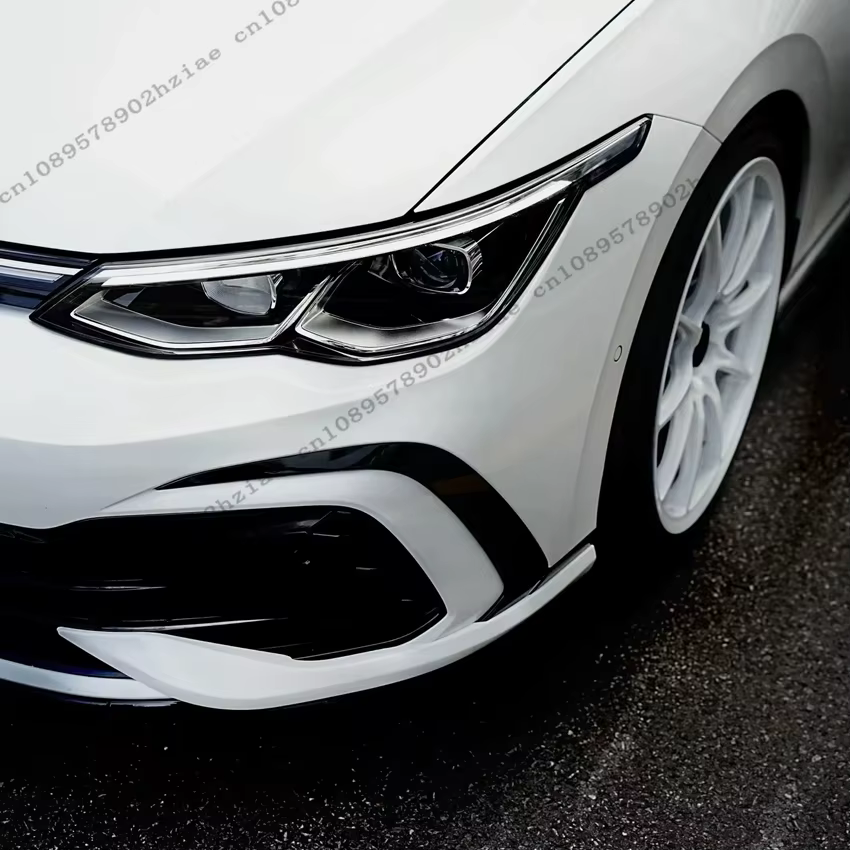 Couteau de Spoiler de Style crocs CS, mise à niveau du pare-chocs avant pour VW Golf MK8 8 GTI R-LINE 2021 – 2024, Kits de carrosserie de becquet latéral de phare antibrouillard, nouveauté 100%