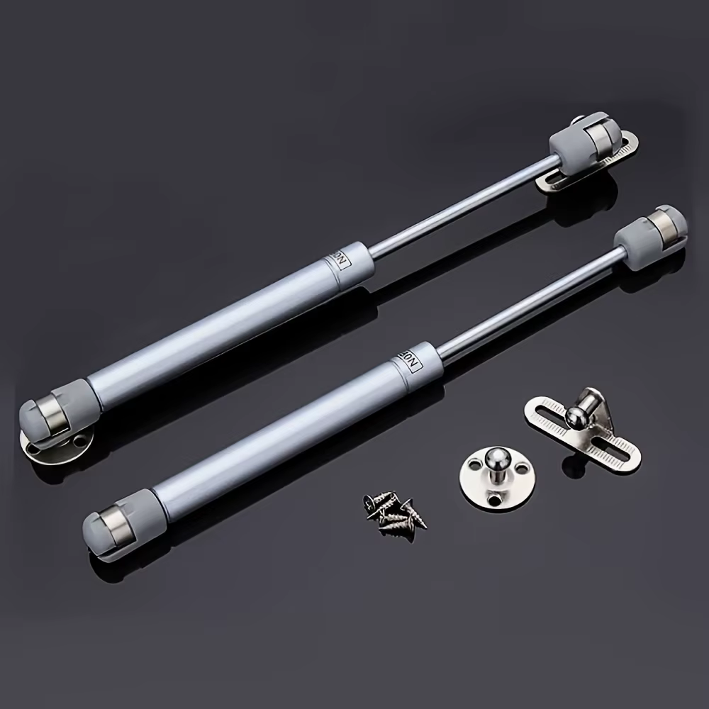 Charnière de support de couvercle à ressort à gaz à ouverture douce hydraulique, style classique, finition métallique polie, pour montage sur porte