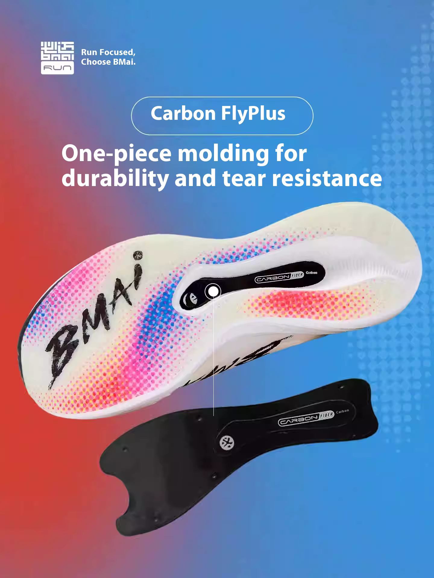 BMAI 24km Marathon formateurs plaque de carbone chaussures de course pour hommes coussin de luxe décontracté homme