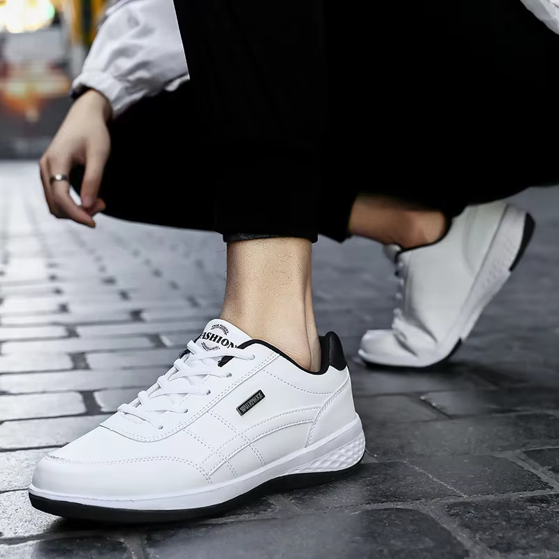 Baskets en cuir pour hommes