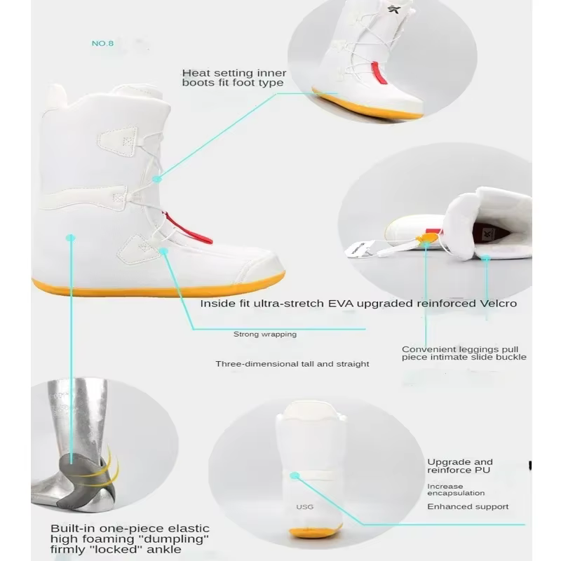 Bottes de ski anti-ski à fil pour hommes et femmes