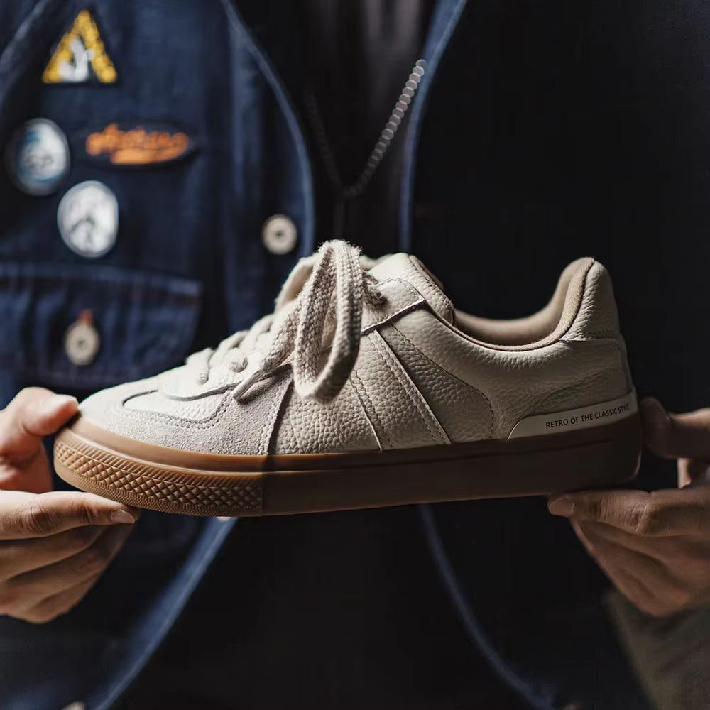Maden nouvelles chaussures d'entraînement confortables en cuir pleine fleur pour hommes quotidien polyvalent respirant