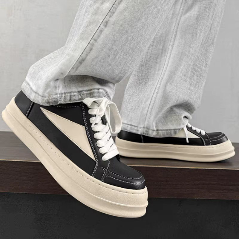 Baskets noires décontractées de style streetwear pour hommes
