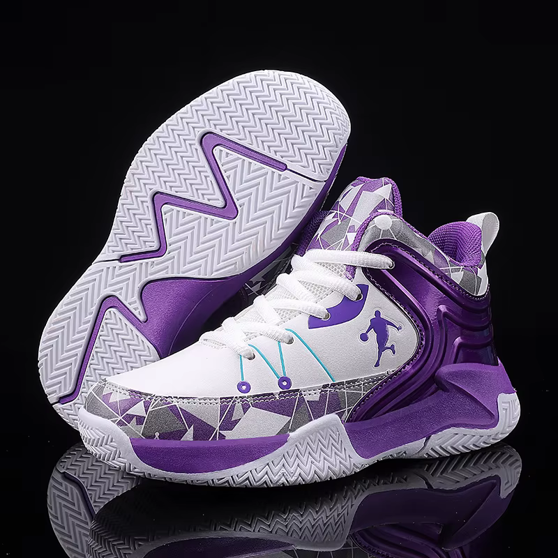 Chaussures de basket-ball à lacets pour enfants