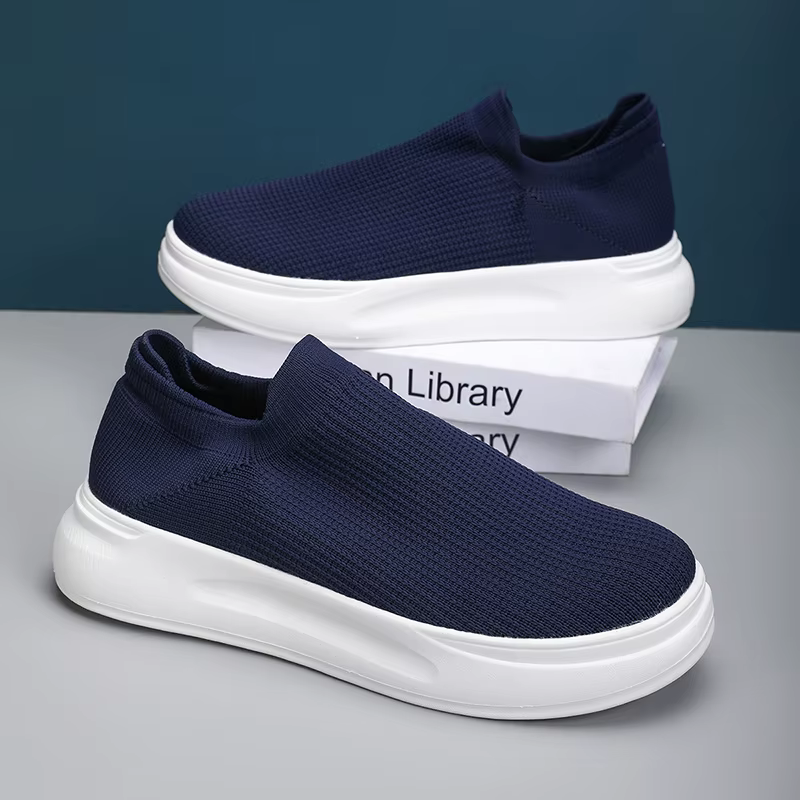 Nouveaux hommes chaussures de sport printemps été maille respirant plat espadrilles décontractées en plein air