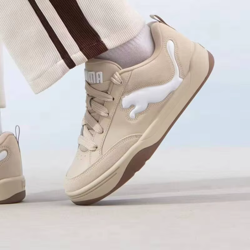 PUMA Unisex Park Lifestyle SD Putty Beige Chunky Bread Skate Shoes Chaussures