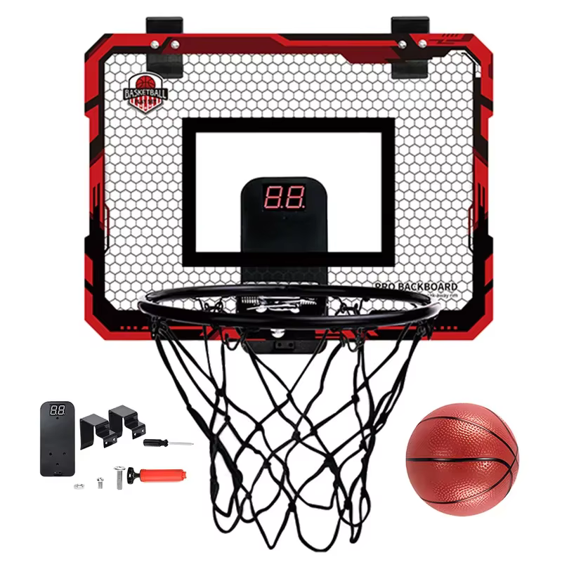 Mini cerceau de basket-ball pour enfants, avec tableau de bord électronique, panneau de Sport, accessoire d'excersise d'extérieur et d'intérieur, jouets de jeu amusants