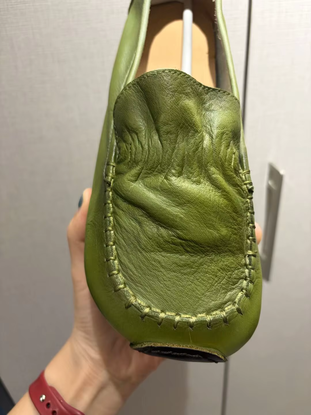 Birkuir rétro mocassins chaussures pour femmes sans lacet talons bas en cuir véritable luxe semelles souples
