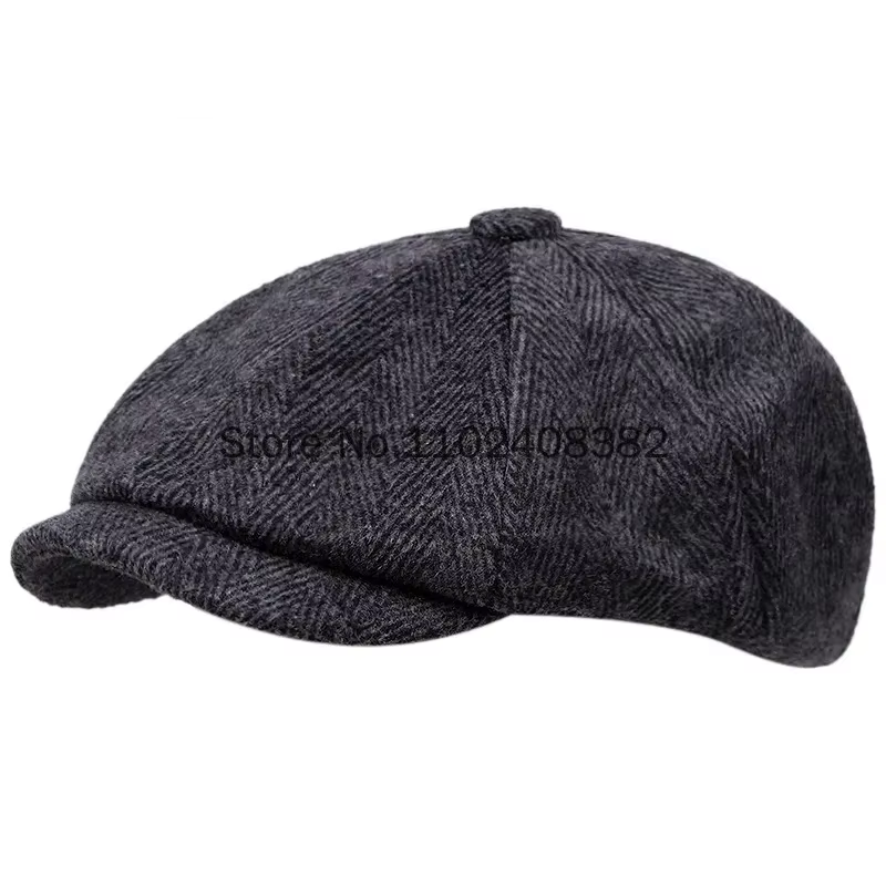 Peaky Blinders Gangster laine chapeau octogonal hommes rasoir fête béret britannique rétro peintre chapeau 1920s grand Gatsby accessoires