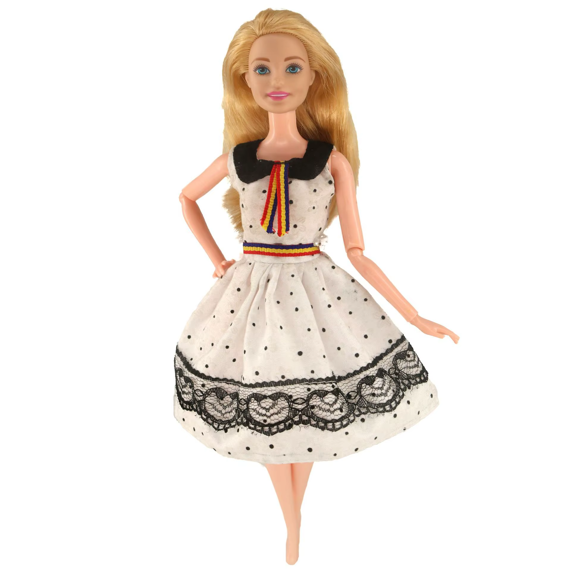 Robe de poupée Barbie rose pour filles, 30cm, 1 pièce, accessoires, vêtements, défilé de mode, Style Bjd, 1/6
