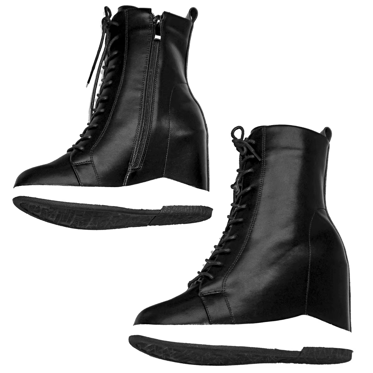 Bottes de neige en cuir véritable pour femme