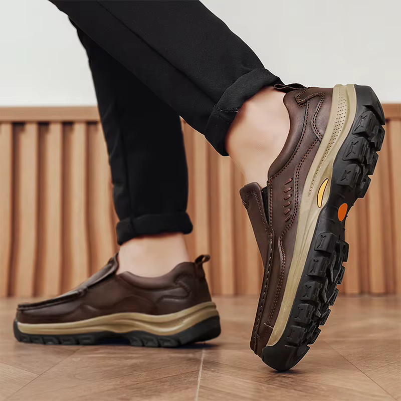 Marque hommes chaussures de haute qualité en cuir véritable