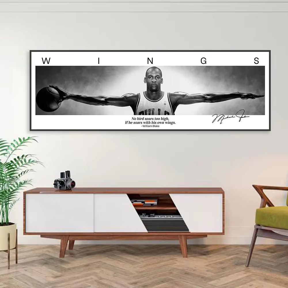 Affiche étoile de basket-ball, impression sur toile, maison, salon, chambre à coucher, café, peinture artistique, décoration