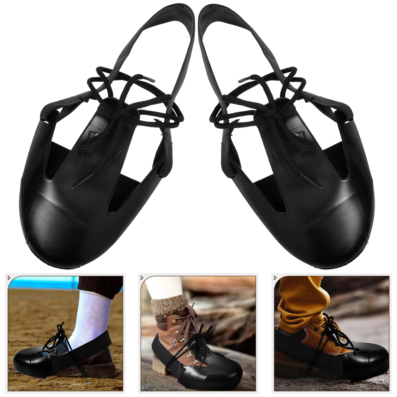 Couvre-orteils en acier couvre-chaussures de sécurité avec embout en acier couvre-chaussures de protection assurance du travail couvre-orteils de chaussures de sécurité poussière