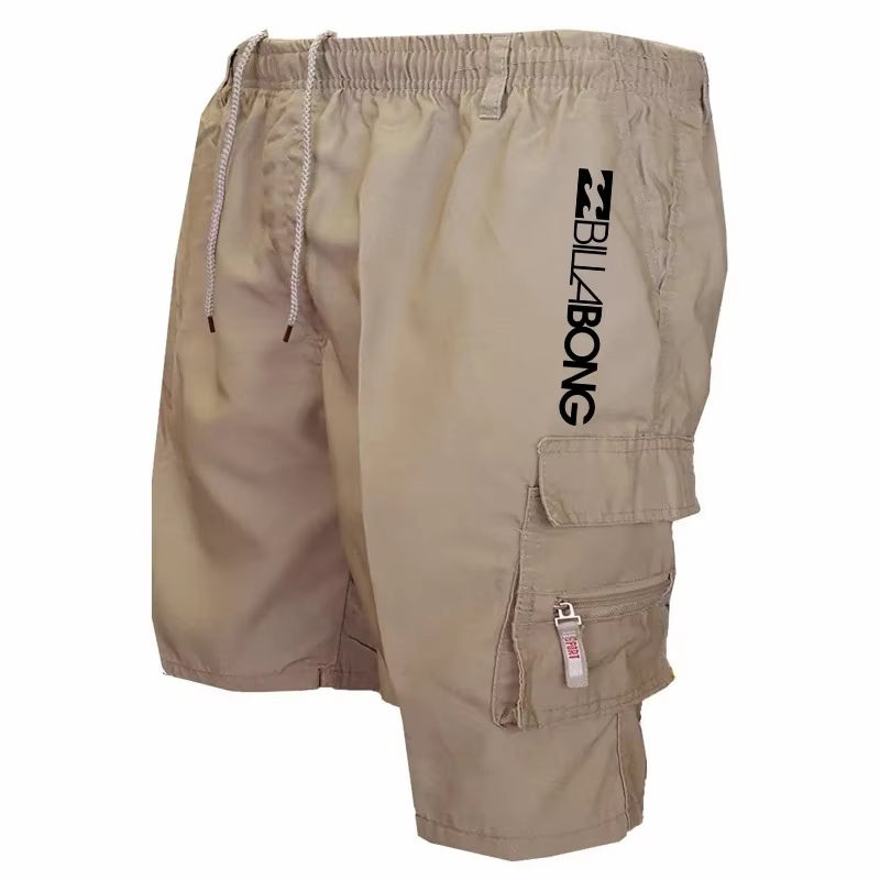 Nouveaux shorts d'été 2025, shorts de course multi-poches tendance, shorts de sport amples pour entraîneur de basketball, shorts décontractés de travail pour hommes