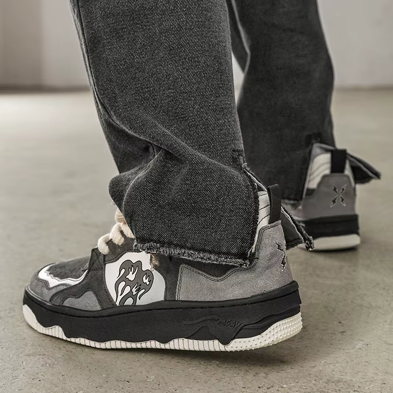 Femmes chaussures hommes rétro Hip-hop Punk Goth Y2K volcan Skateboard