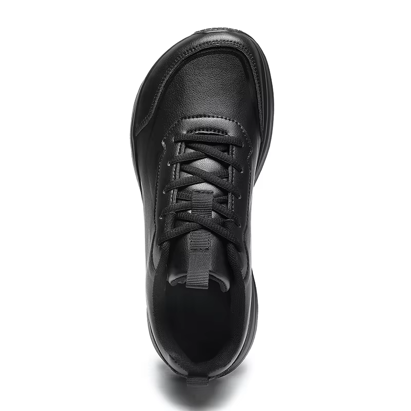 ELUVA bout large hommes chaussures minimalistes baskets confortables en cuir PU