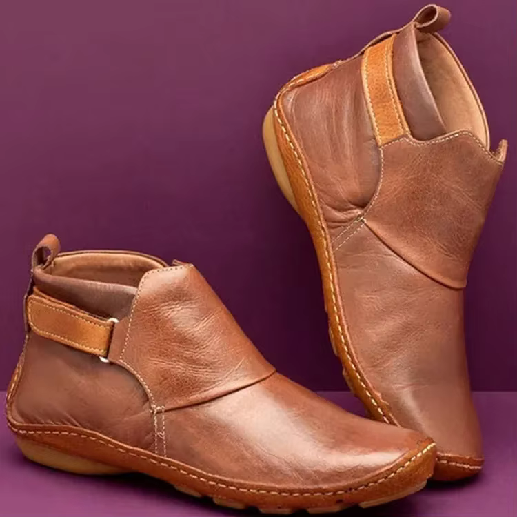Bottes de neige courtes vintage pour femmes