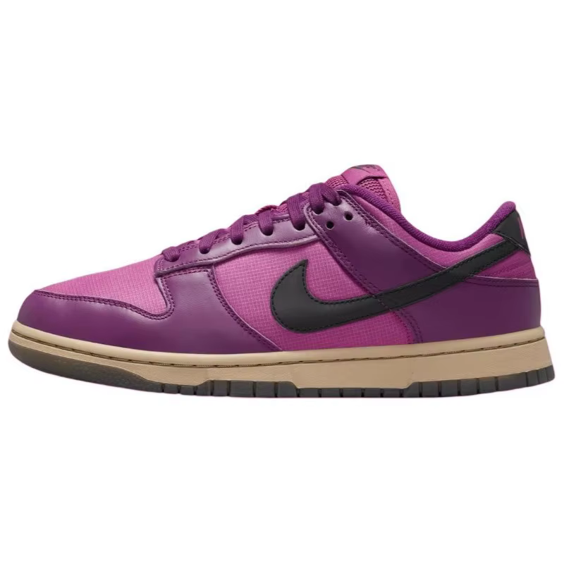 Chaussures de skate antidérapantes à semelle fine Nike Dunk Low roses pour femmes FZ2552-500