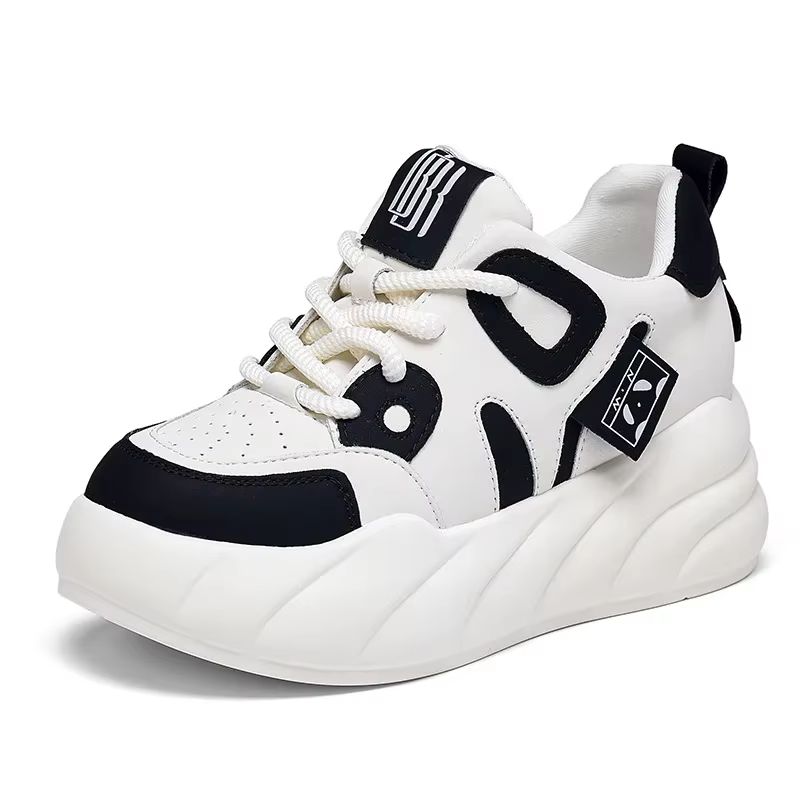 Chaussures Panda Noires et Blanches Polyvalentes Décontractées et Sportives pour Femme – Nouvelle Collection Printemps