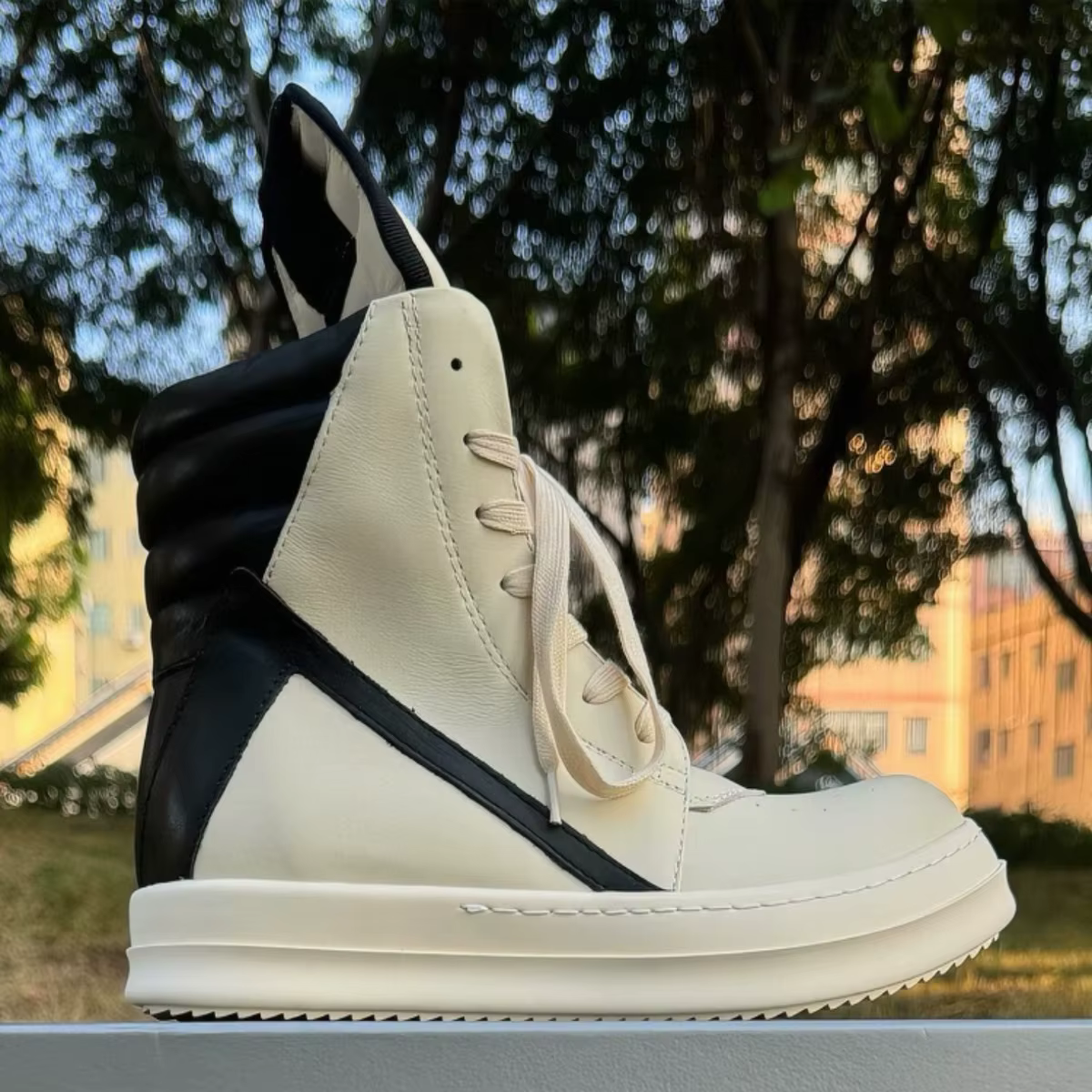 R-o baskets classiques en cuir noir chaussure haute botte noire en peau de vache hommes Sneaker fermeture éclair femmes chaussures décontractées à lacets bottines
