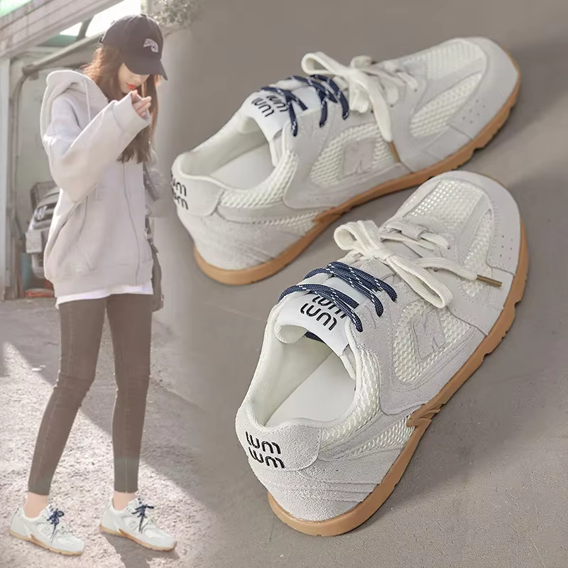 Sheii – baskets de sport rétro en cuir véritable pour femmes